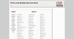 Desktop Screenshot of localservicesnow.biz