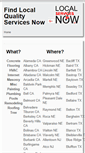 Mobile Screenshot of localservicesnow.biz